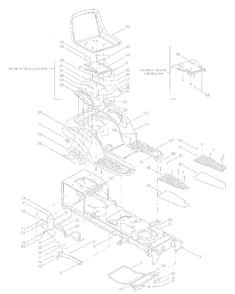 Part Location Diagram of 735-0483 Husky Lh Foot Pad, Grit (7-Style Fender)